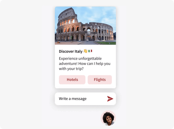 livechat campaigns message input